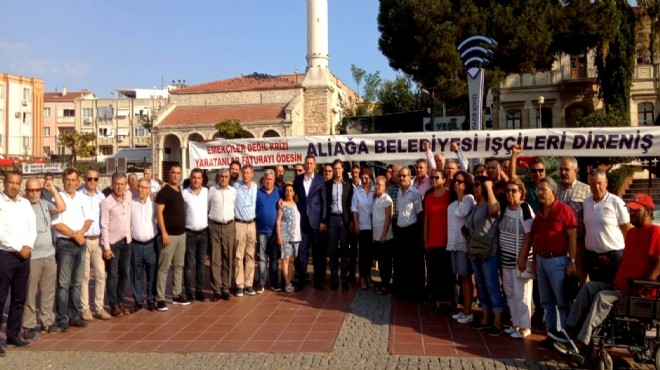 CHP İzmir den atılan işçilere destek!