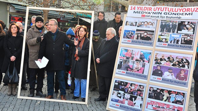 CHP Konak tan medya eleştirisi eylemi