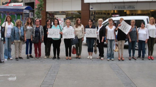 CHP’li kadınlar İzmir de  durarak  adalet istedi!