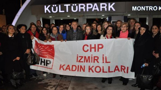 CHP li kadınlardan Özgecan eylemi