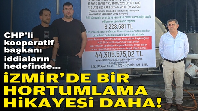 CHP'li kooperatif başkanı iddiaların hedefinde... İzmir'de bir hortumlama hikayesi daha!