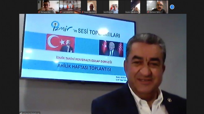CHP li Serter İzmirli esnafı Kılıçdaroğlu ile buluşturdu