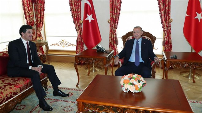 Cumhurbaşkanı Erdoğan, Barzani yi kabul etti