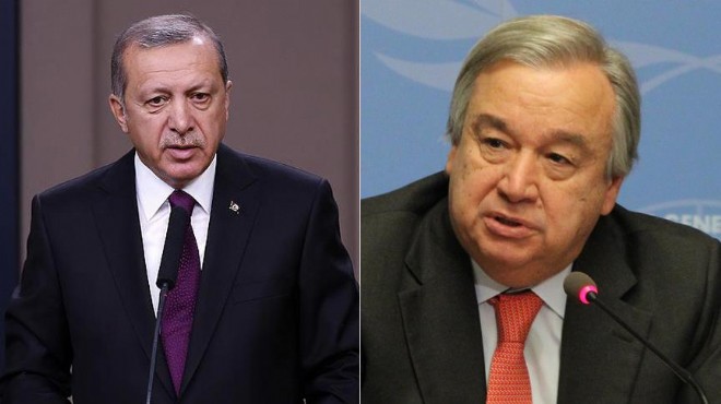 Cumhurbaşkanı Erdoğan dan Guterres e  Halep  mesajı!