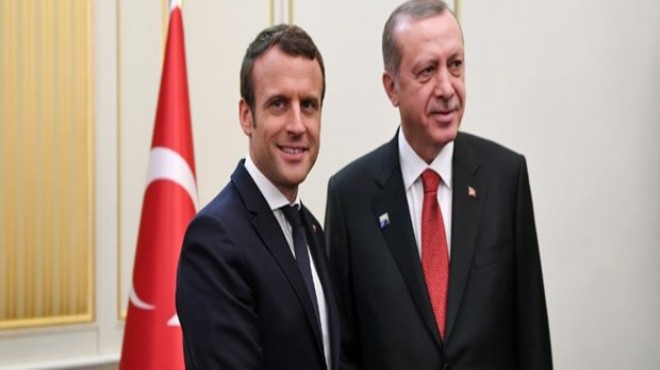 Cumhurbaşkanı Erdoğan, Macron la görüştü