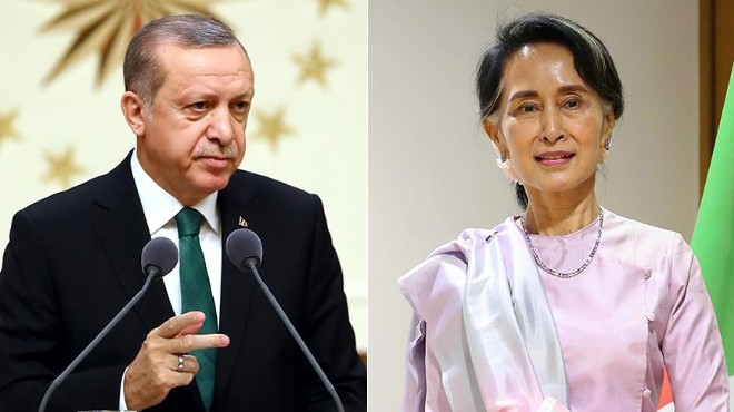 Cumhurbaşkanı Erdoğan Myanmar lideriyle görüştü