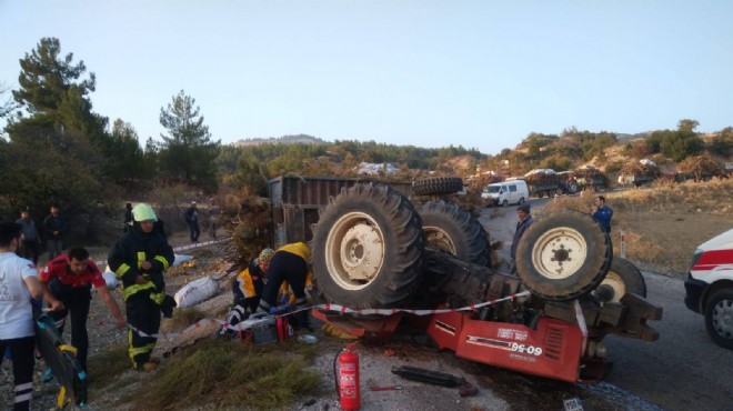 İzmir ve Denizli de çifte traktör kazası: 2 ölü!