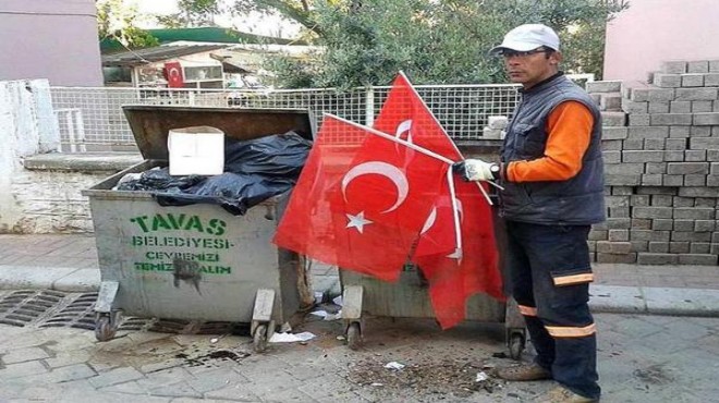 Denizli’de Türk bayrağı ayıbı!