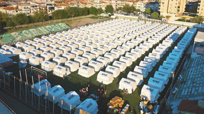 Depremzedeler için 3 bin 11 çadır kuruldu