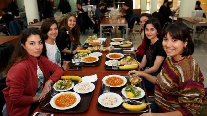 DEÜ de öğrencilere vegan yemek menüsü