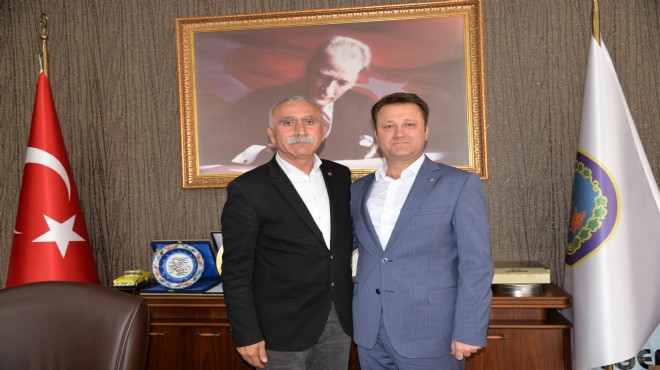 DİSK in Başkanı Sarı dan Başkan Aksoy a ziyaret