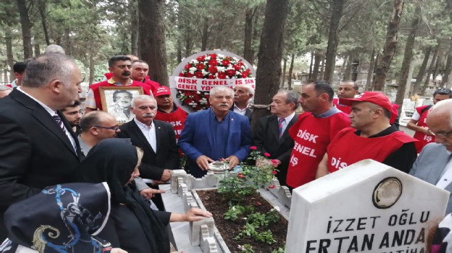 DİSK li Ertan Andaç mezarı başında anıldı