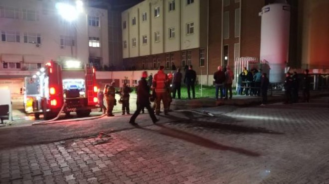 Ege Üniversitesi Hastanesi nde korkutan yangın