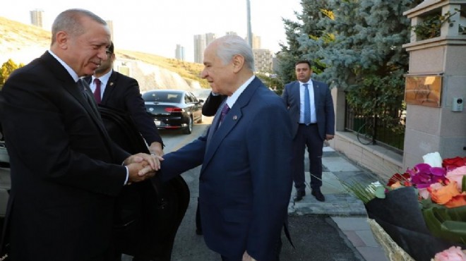 Erdoğan dan Bahçeli ye evinde ziyaret