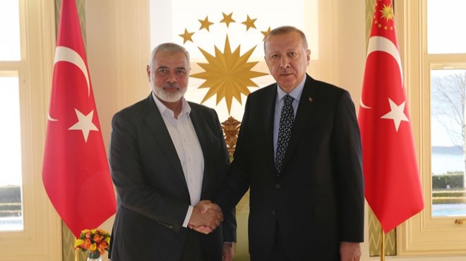 Erdoğan, Hamas Lideri Heniyye yi kabul etti