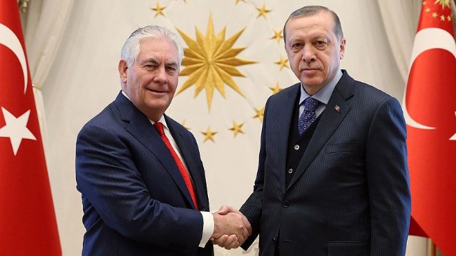 Erdoğan ile Tillerson dan terörle mücadele zirvesi!