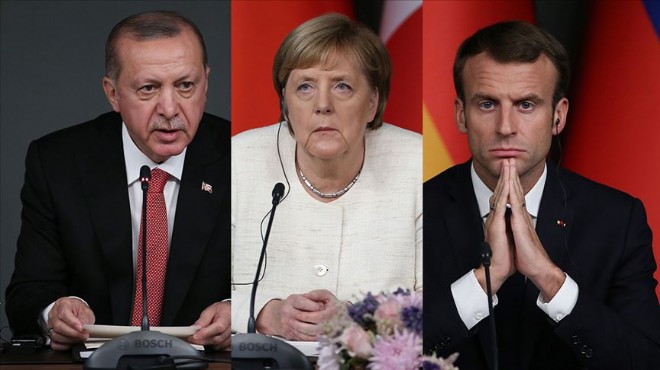 Erdoğan, Merkel ve Macron dan İdlib zirvesi!