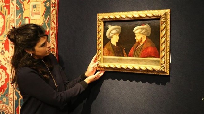 Fatih Sultan Mehmet in portresi İstanbul a getiriliyor