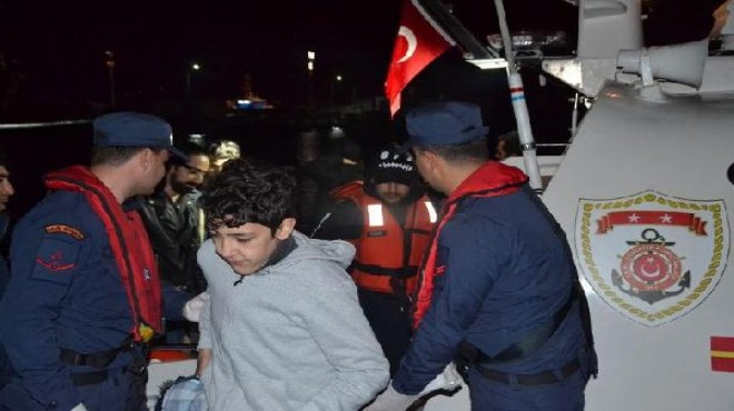 Fiber teknede 10 göçmen yakalandı