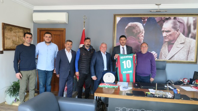 Foça Belediyespor dan Başkan Gürbüz e ziyaret
