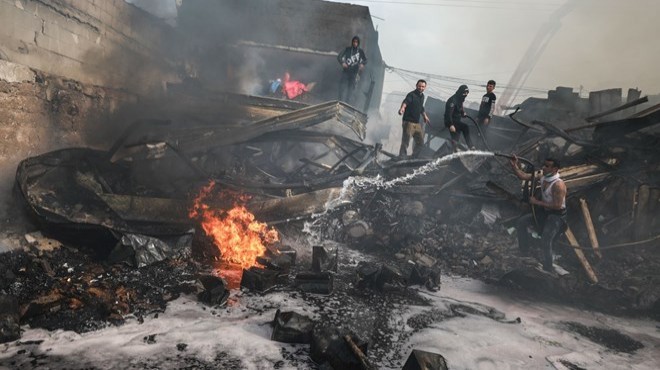 Gazze de yangın: 9 ölü, 53 yaralı
