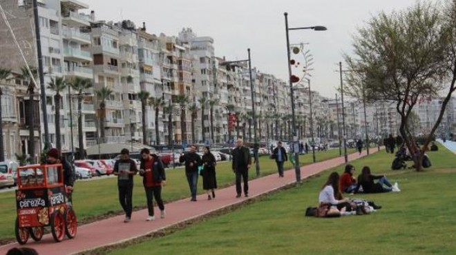 Güzel havayı gören İzmirliler sokağa çıktı