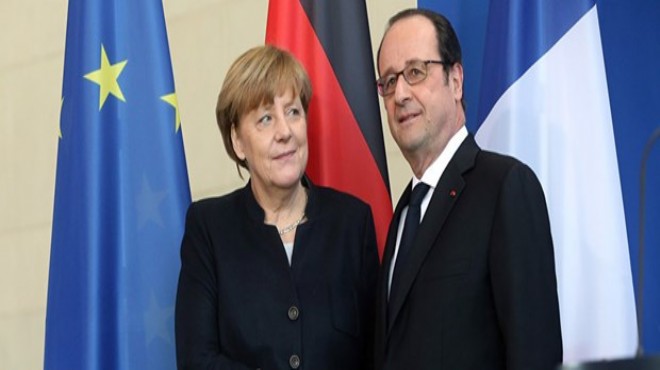 Hollande ve Merkel den ortak açıklama