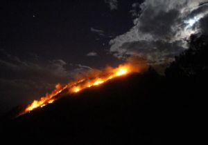 Kamp ateşi tepeyi yaktı: 1 kişi kayıp!
