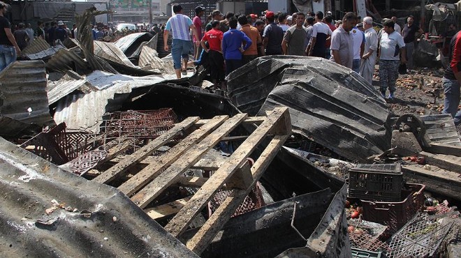 Irak ta halk pazarına bombalı saldırı: 10 ölü