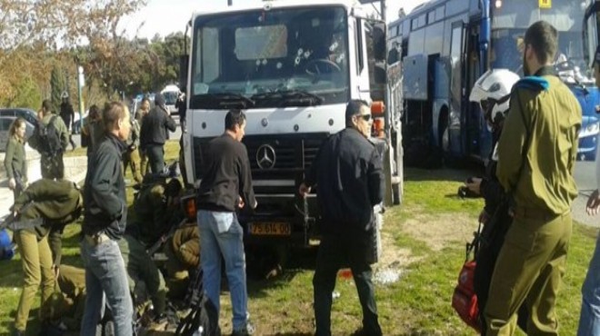 İsrail de kamyon kalabalığın arasına daldı: 4 ölü