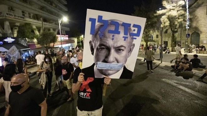 İsrail de Netanyahu karşıtı gösteri