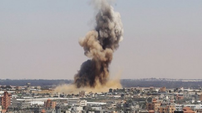 İsrail den Gazze ye roketli saldırı