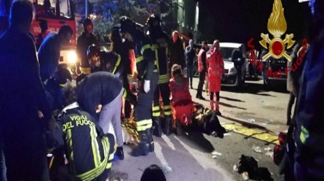 İtalya da gece kulübünde izdiham: 6 ölü, 50 yaralı