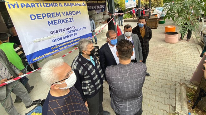 İYİ Parti İzmir den depremzedelere yardım eli