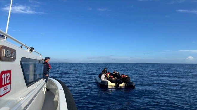 İzmir açıklarında 34 göçmen kurtarıldı