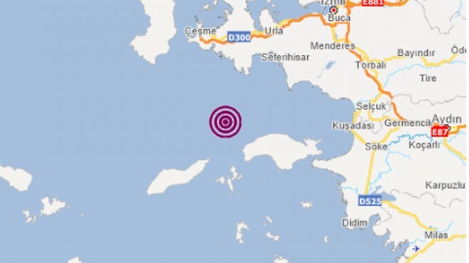 İzmir açıklarında bir deprem daha!
