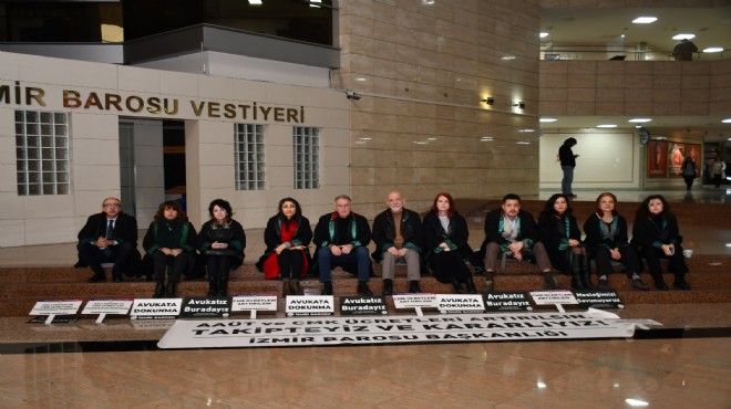 İzmir Barosu adliyede oturma eylemi başlattı