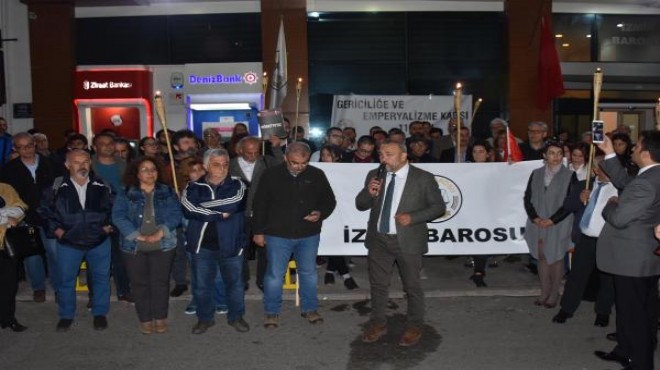 İzmir Barosu nun  demokrasi nöbet i devam ediyor