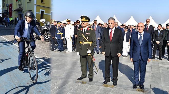 İzmir de 30 Ağustos için tören: Soyer makam arabası ile meydana geldi