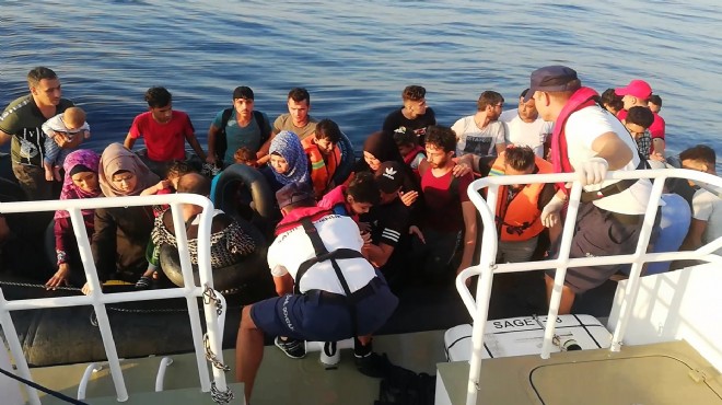 İzmir de 41 kaçak göçmen yakalandı
