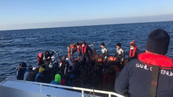 İzmir de 75 kaçak göçmen yakalandı!