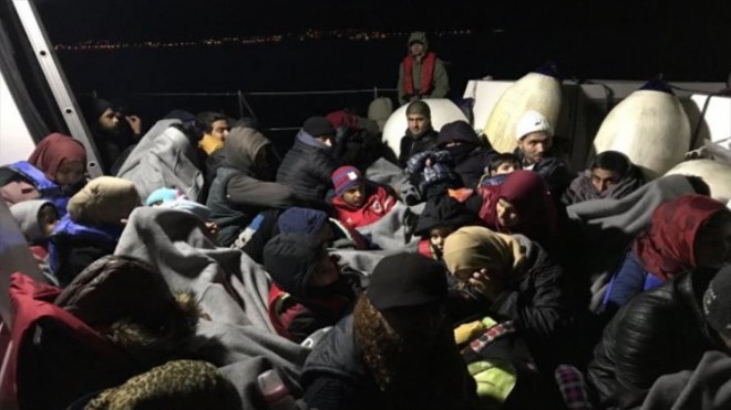 İzmir de 88 kaçak göçmen yakalandı