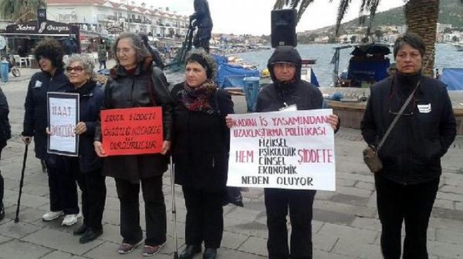 İzmir de açık hava forumunda kadına şiddet tartışıldı