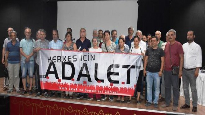 İzmir de  Adalet Nöbeti  başlıyor