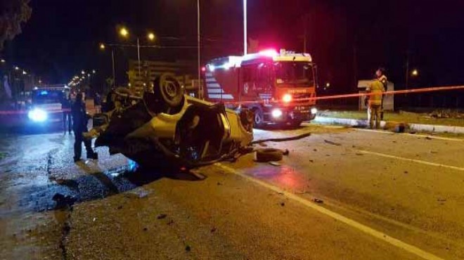 İzmir de akıl almaz trafik kazası: 1 ölü
