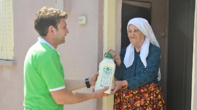 İzmir de  Alo Süt  ile evlere süt servisi