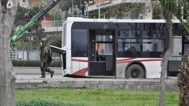 İzmir de belediye otobüsünde bomba paniği