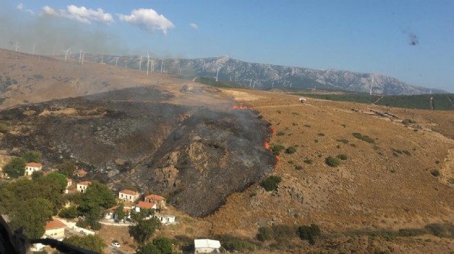İzmir de bir köy az kalsın yanıyordu!