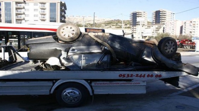 İzmir de  buzlanma  kazası: 3 yaralı
