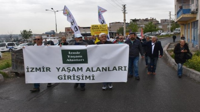 İzmir de çevrecilerden  yıl dönümü  eylemi